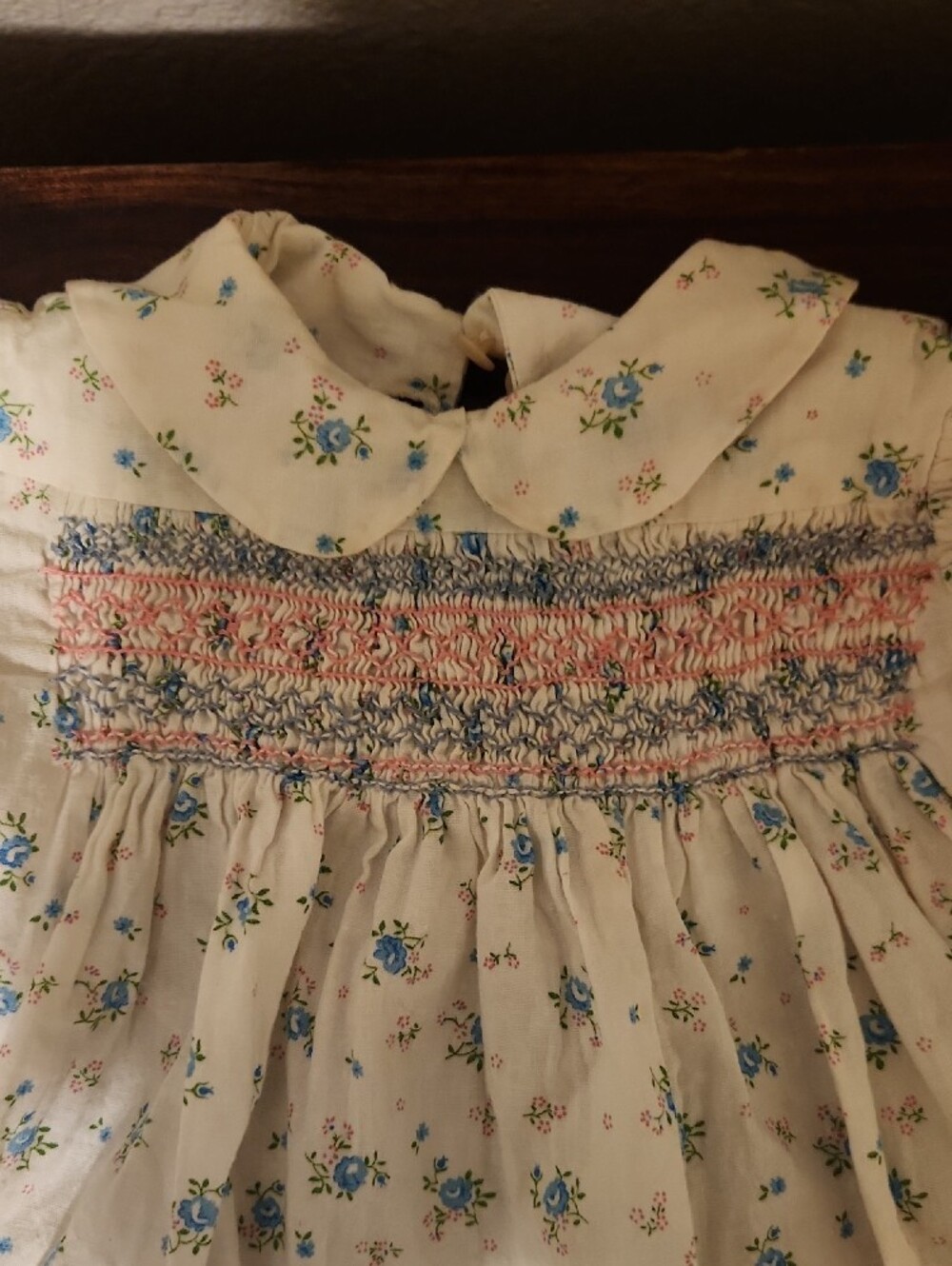 VTG Handmade Smocked Infant Girl Dress - Picture 2 of 12